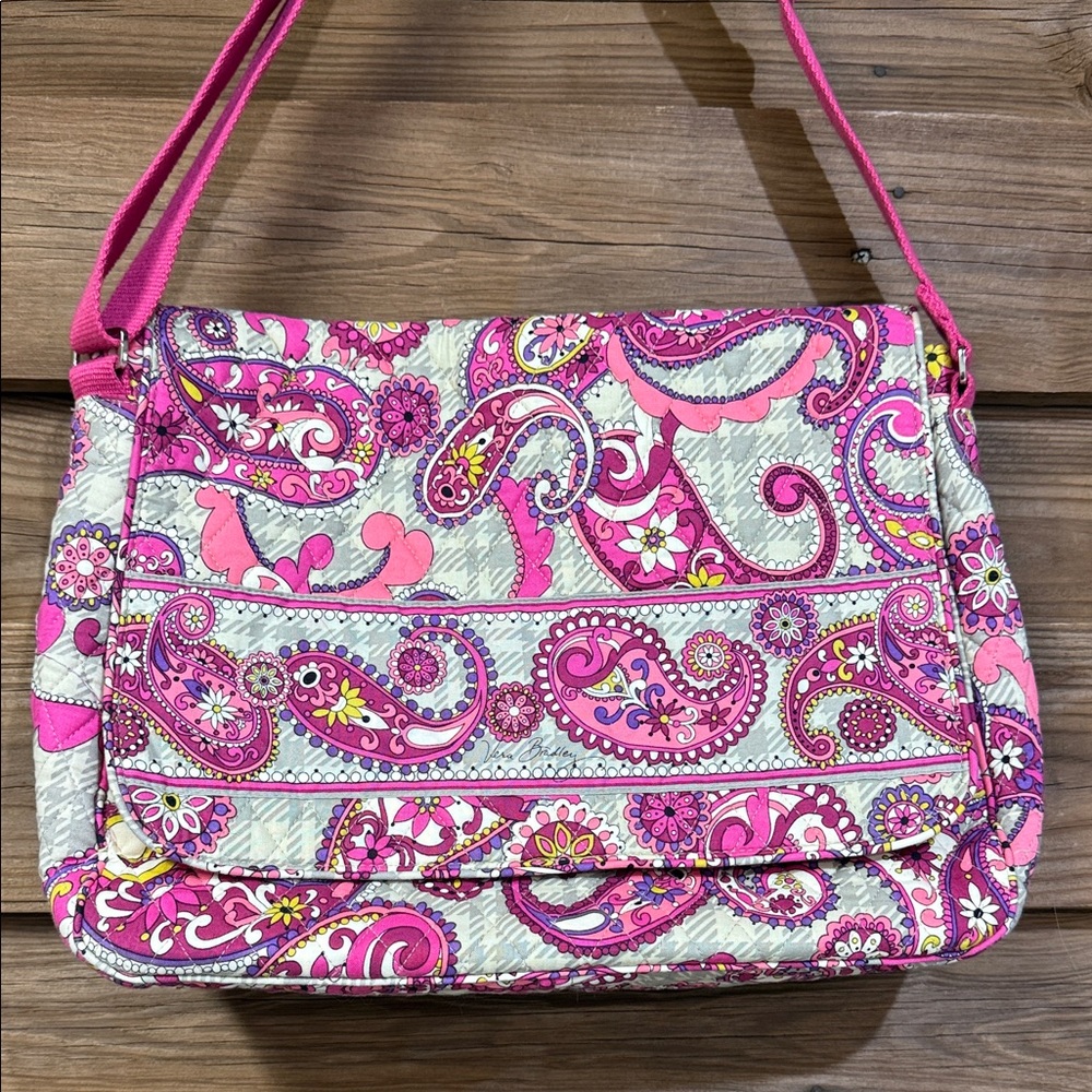 Vera Bradley Very Berry Paisley Messenger Bag